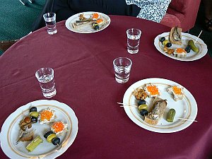 Vodka tasting with Caviar